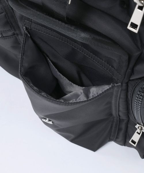 JEANASIS(ジーナシス)の「ナイロンポケットバックパック/637893(バックパック/リュック・レディース・カーキ/ブラック・FREE)」の8枚目の写真