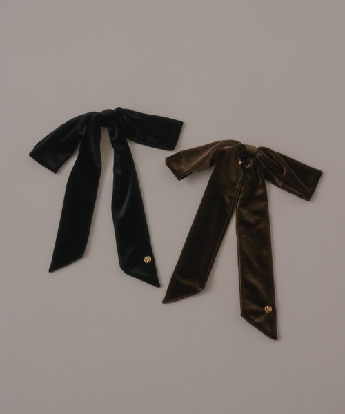 HAIR HOOP/VELOUR RIBBON（バレッタ/ヘアクリップ）｜muku（ムク）の