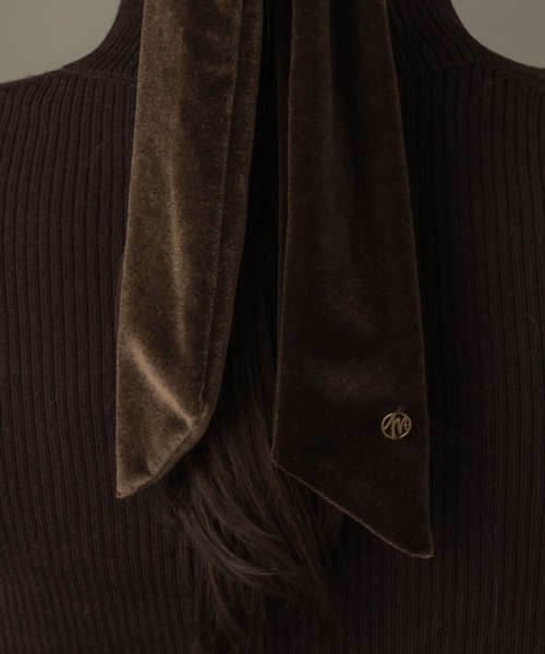 muku(ムク)の「HAIR HOOP/VELOUR RIBBON(バレッタ/ヘアクリップ・レディース・ブラック/ブラウン・FREE)」の6枚目の写真