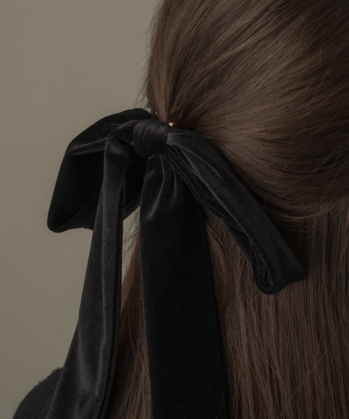muku(ムク)の「HAIR HOOP/VELOUR RIBBON(バレッタ/ヘアクリップ・レディース・ブラック/ブラウン・FREE)」の18枚目の写真