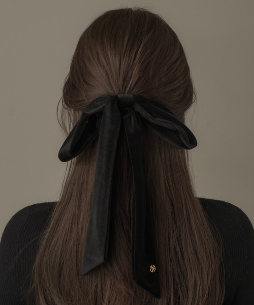 muku(ムク)の「HAIR HOOP/VELOUR RIBBON(バレッタ/ヘアクリップ・レディース・ブラック/ブラウン・FREE)」の15枚目の写真