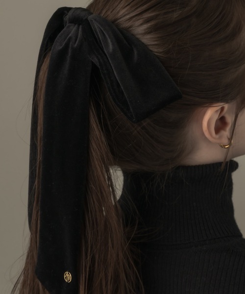 muku(ムク)の「HAIR HOOP/VELOUR RIBBON(バレッタ/ヘアクリップ・レディース・ブラック/ブラウン・FREE)」の17枚目の写真