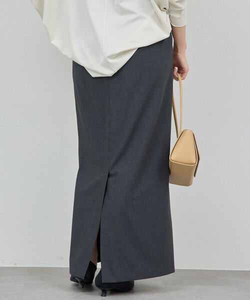 GALLARDAGALANTE（ガリャルダガランテ）の「【セットアップ対応】梳毛ストレッチタイトスカート（スカート・レディース・ライトベージュ/チャコールグレー・0/1）」の5枚目の写真