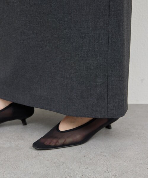 GALLARDAGALANTE（ガリャルダガランテ）の「【セットアップ対応】梳毛ストレッチタイトスカート（スカート・レディース・ライトベージュ/チャコールグレー・0/1）」の17枚目の写真