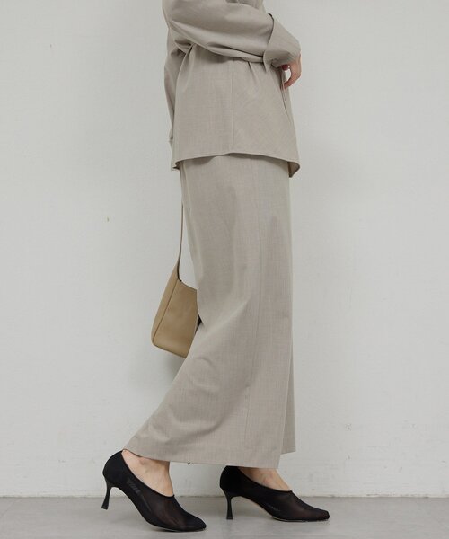 GALLARDAGALANTE（ガリャルダガランテ）の「【セットアップ対応】梳毛ストレッチタイトスカート（スカート・レディース・ライトベージュ/チャコールグレー・0/1）」の20枚目の写真