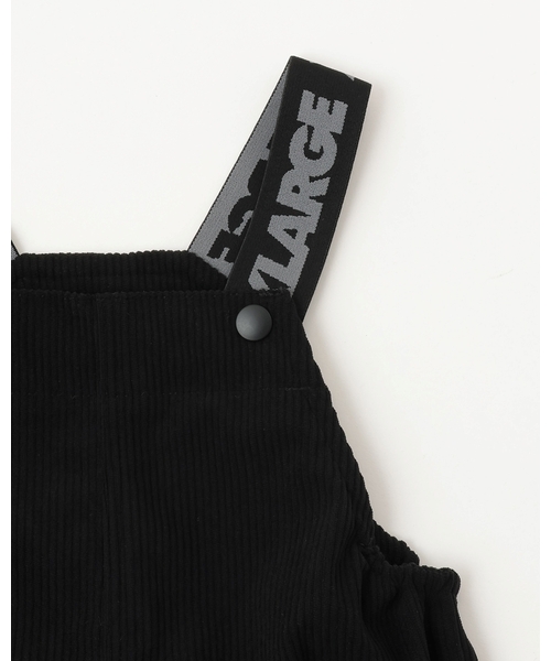 XLARGE KIDS（エクストララージキッズ）の「ファニーゴリラカットコールサロペット（サロペット/オーバーオール・キッズ・ブラック/ベージュ・80ｃｍ/90cm/100cm/110cm/120cm）」の11枚目の写真
