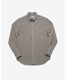 047 Corduroy Button-down Shirts (Light Brown)