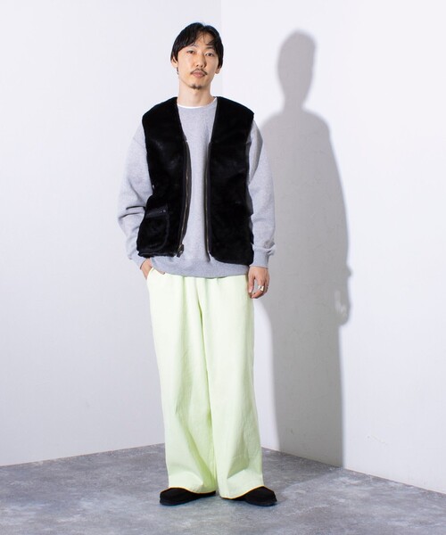 Barbour（バブアー）の「【BARBOUR/バブアー】フロントジップ ファー ライナー ベスト（ベスト・メンズ・ベージュ/ブラック・40/42）」の13枚目の写真