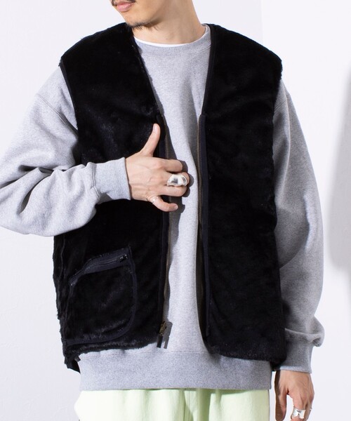 Barbour（バブアー）の「【BARBOUR/バブアー】フロントジップ ファー ライナー ベスト（ベスト・メンズ・ベージュ/ブラック・40/42）」の14枚目の写真