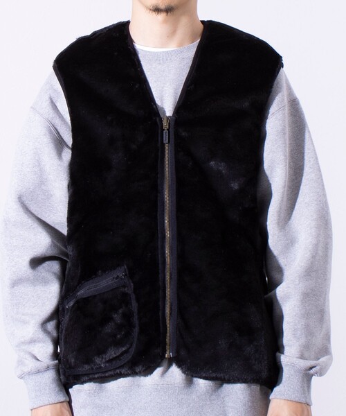 Barbour（バブアー）の「【BARBOUR/バブアー】フロントジップ ファー ライナー ベスト（ベスト・メンズ・ベージュ/ブラック・40/42）」の21枚目の写真