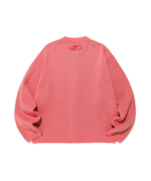 NICE GHOST CLUB（ナイスゴーストクラブ）の「DEVIL GIRL KNIT CARDIGAN_PINK(NG2FFUK681A)（カーディガン/ボレロ・メンズ・ピンク・SMALL/MEDIUM/LARGE）」の2枚目の写真