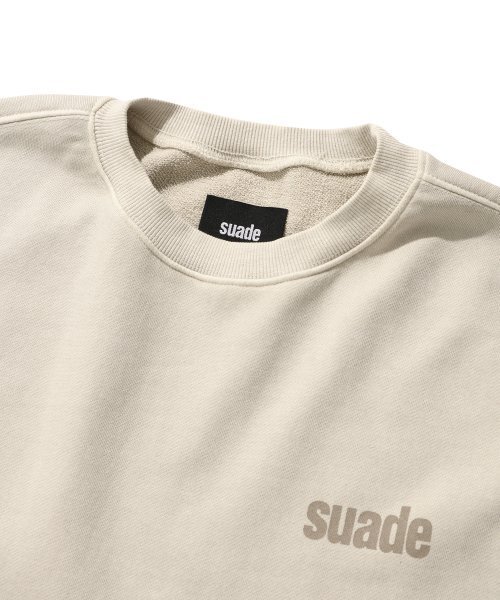 suade（スエード）の「WASHED LOGO CREWNECK [PIGMENT BEIGE]（スウェット・レディース・その他・LARGE/X-LARGE）」の3枚目の写真