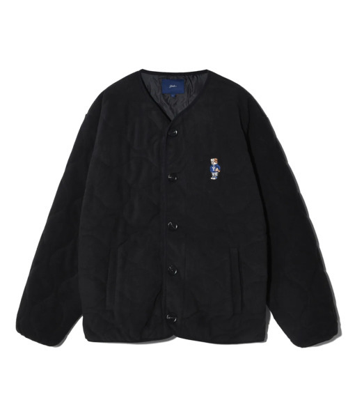 YALE(イェール)の「エンブロイダリーダンカラーレスキルティングフリースジャケット_ブラック(その他アウター・レディース・その他・SMALL/MEDIUM/X-SMALL/LARGE/X-LARGE)」の1枚目の写真