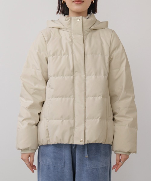 Bou Jeloud（ブージュルード）の「ストレッチダウンジャケット（ダウンジャケット/コート・レディース・アイボリー/ブラック・38）」の10枚目の写真