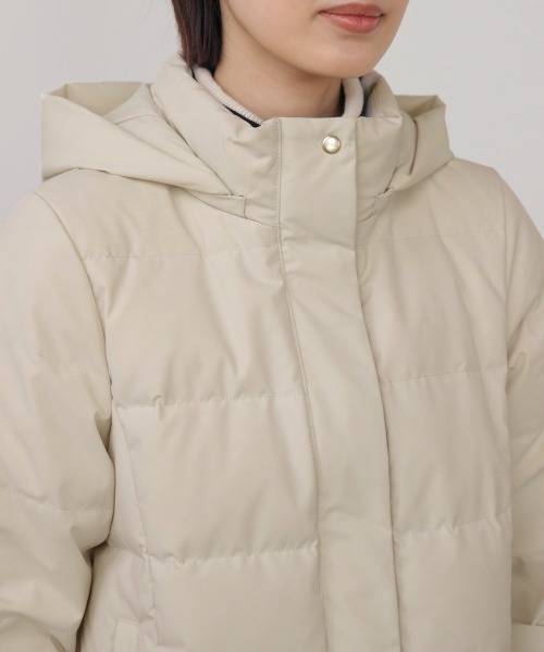 Bou Jeloud（ブージュルード）の「ストレッチダウンジャケット（ダウンジャケット/コート・レディース・アイボリー/ブラック・38）」の13枚目の写真