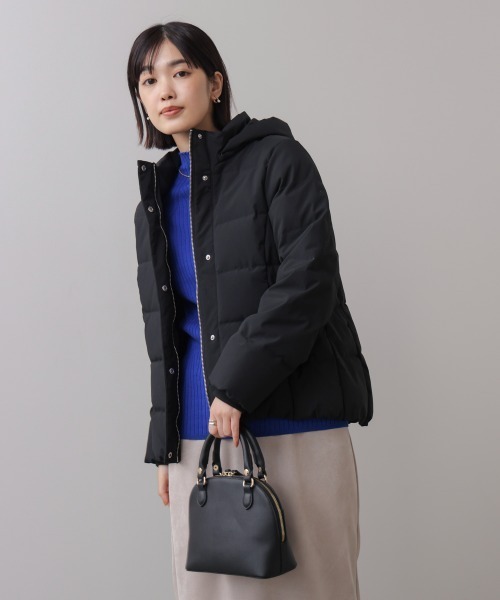 Bou Jeloud（ブージュルード）の「ストレッチダウンジャケット（ダウンジャケット/コート・レディース・アイボリー/ブラック・38）」の21枚目の写真