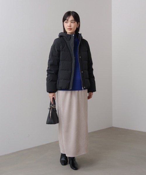 Bou Jeloud（ブージュルード）の「ストレッチダウンジャケット（ダウンジャケット/コート・レディース・アイボリー/ブラック・38）」の22枚目の写真