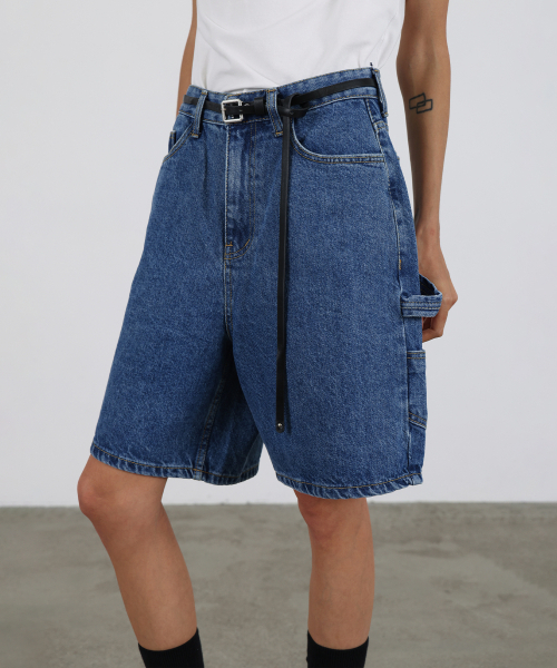 LEVAR（レバー）の「Carpenter Half Denim - Dark Blue（その他パンツ・レディース・その他・MEDIUM/SMALL）」の2枚目の写真