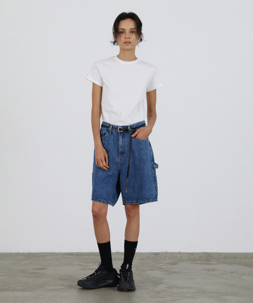 LEVAR（レバー）の「Carpenter Half Denim - Dark Blue（その他パンツ・レディース・その他・MEDIUM/SMALL）」の3枚目の写真