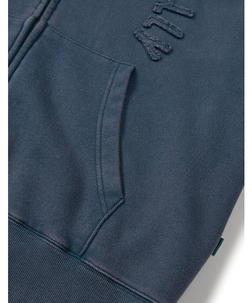 MMLG（エムエムエルジー）の「[Mmlg] WASHED APPLIQUE HOOD ZIPUP (MIDNIGHT BLUE)（パーカー・レディース・その他・LARGE/X-LARGE/SMALL/MEDIUM）」の7枚目の写真