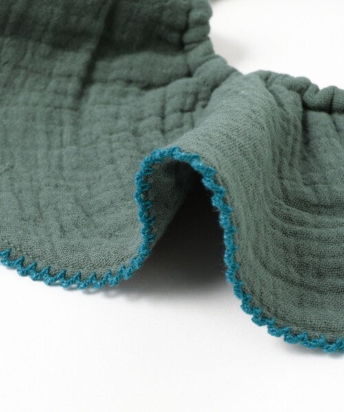 こども ビームス（コドモビームス）の「ベビー ダブル ガーゼ ビブ 2026（その他ベビー用品・キッズ・ホワイト系その他5/グリーン・ONE SIZE）」の14枚目の写真