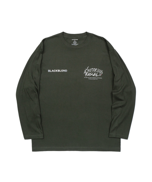 BLACK BLOND（ブラック ブロンド）の「ビビディレスカル 長袖Tシャツ（カーキ）（Tシャツ/カットソー・レディース・その他・SMALL/MEDIUM/LARGE/X-LARGE/XX-LARGE/XXX-LARGE）」の2枚目の写真