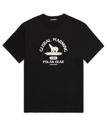 POLAR BEAR オーバーサイズ 半袖Tシャツ (VS0088) ブラック