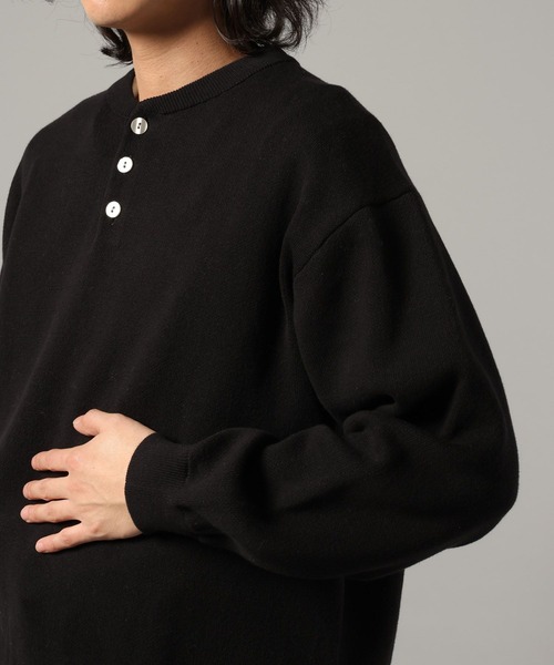 RAGEBLUE(レイジブルー)の「HENRY NECK KNIT PULLOVER / ヘンリーネックニットプルオーバー(ニット/セーター・メンズ・グレー系その他/ブラック/オレンジ系その他3/ライトブルー・MEDIUM/LARGE)」の20枚目の写真