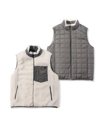 OFFGRID（オフグリッド）の「リバーシブルシェルパベスト-カーキ（ダウンベスト）」