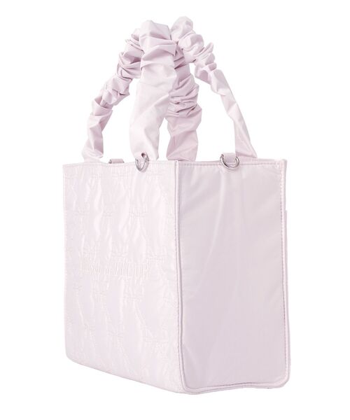 Maison de FLEUR（メゾンドフルール）の「【WEB限定カラーあり】ギャザーハンドル2Wayリボンキルティングトート（ハンドバッグ・レディース・ブラック/アイボリー/ピンク・FREE）」の14枚目の写真