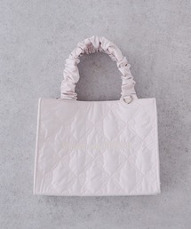 Maison de FLEUR（メゾンドフルール）の「【WEB限定カラーあり】ギャザーハンドル2Wayリボンキルティングトート（ハンドバッグ）」