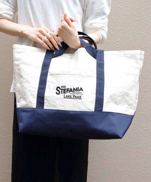 THE SHINZONE（ザ　シンゾーン）の「THE SHINZONE/シンゾーン　ピクニックバッグ L  PICNIC BAG（LARGE）　26MMSIT02（トートバッグ・レディース・グリーン/ネイビー・FREE）」の2枚目の写真