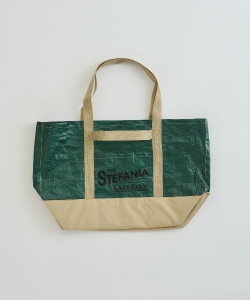 THE SHINZONE(ザ シンゾーン)の「THE SHINZONE/シンゾーン ピクニックバッグ L PICNIC BAG(LARGE) 26MMSIT02(トートバッグ・レディース・グリーン/ネイビー・FREE)」の9枚目の写真