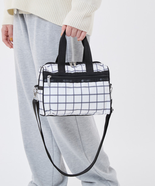 LeSportsac(レスポートサック)の「EVERYDAY SM SATCHEL モノクラスチェック(ショルダーバッグ・レディース・ホワイト・FREE)」の8枚目の写真