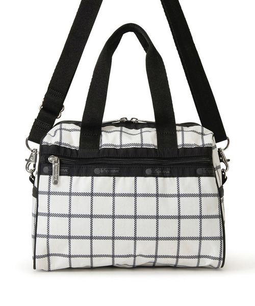 LeSportsac(レスポートサック)の「EVERYDAY SM SATCHEL モノクラスチェック(ショルダーバッグ・レディース・ホワイト・FREE)」の3枚目の写真