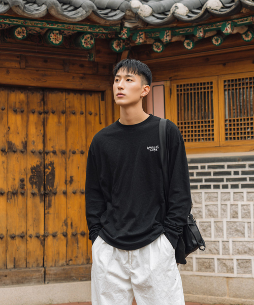 OHP(ワンハンドレッドパーセント)の「OHPxHARMONIA 国歌ベーシック長袖Tシャツ6(Tシャツ/カットソー・メンズ・ホワイト/ブラック・XX-LARGE/MEDIUM/LARGE/X-LARGE)」の5枚目の写真