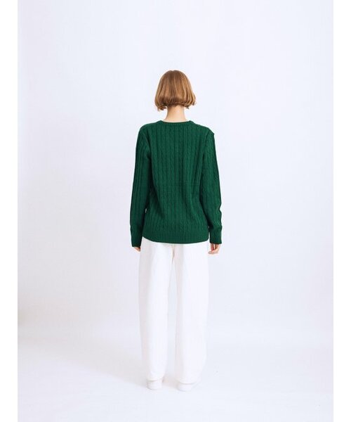 ROYAL CLUB HOLIDAY(ロイヤルクラブホリデー)の「ロイヤルマーク ケーブルニット グリーン(ニット/セーター・レディース・その他・MEDIUM/LARGE)」の5枚目の写真