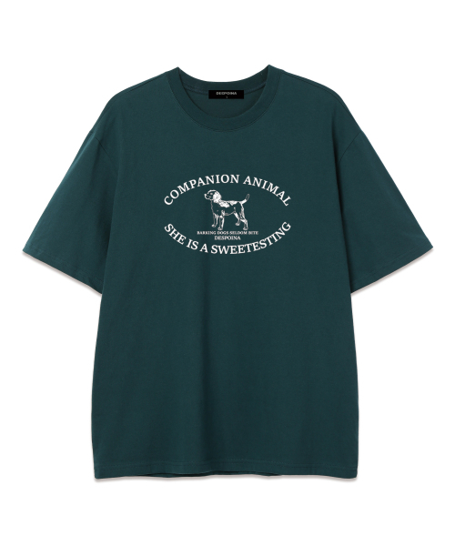 OUSE(オウズ)の「ANIMAL LOGO オーバーサイズ 半袖Tシャツ (DS004) グリーン(Tシャツ/カットソー・レディース・その他・MEDIUM/LARGE)」の1枚目の写真