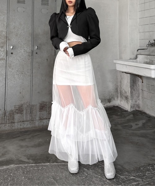 セール】【LVEU.】パフスリーブボレロジャケット / アウター