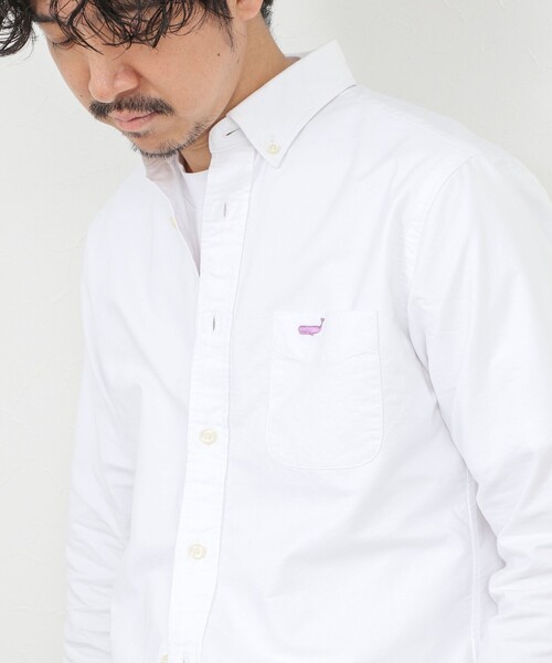 NOLLEY’S(ノーリーズ)の「TRADITIONAL OX クジラBD オックス ボタンダウンシャツ 26SS(シャツ/ブラウス・メンズ・ホワイト/ライトブルー/ネイビー/グリーン系その他・S/M/L/XL)」の2枚目の写真