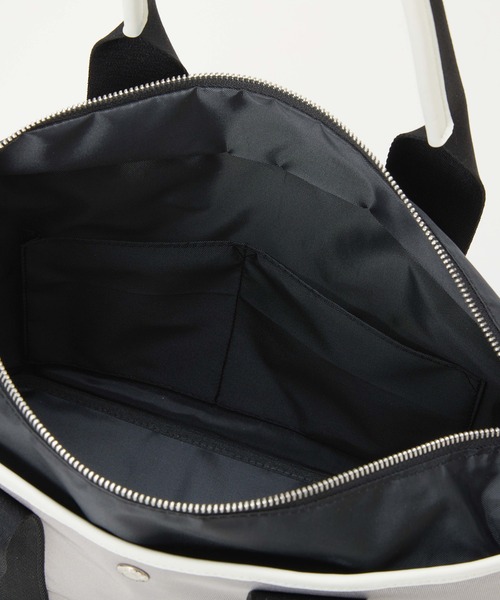 Breath TOPKAPI（ブレストプカピ）の「【Breath TOPKAPI sis】【WEB限定】ナイロン ロングハンドル トートバッグ A4 / 軽量 / 肩掛け / SCOTCH GRAIN スコッチグレイン（トートバッグ・レディース・クリーム/グレイッシュベージュ/ブラック・FREE）」の10枚目の写真