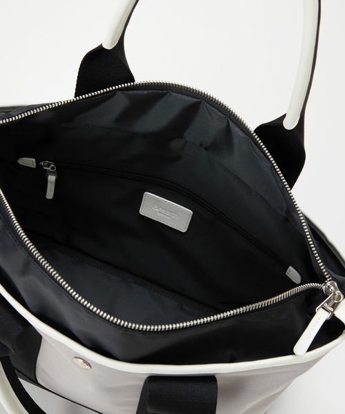 Breath TOPKAPI（ブレストプカピ）の「【Breath TOPKAPI sis】【WEB限定】ナイロン ロングハンドル トートバッグ A4 / 軽量 / 肩掛け / SCOTCH GRAIN スコッチグレイン（トートバッグ・レディース・クリーム/グレイッシュベージュ/ブラック・FREE）」の8枚目の写真