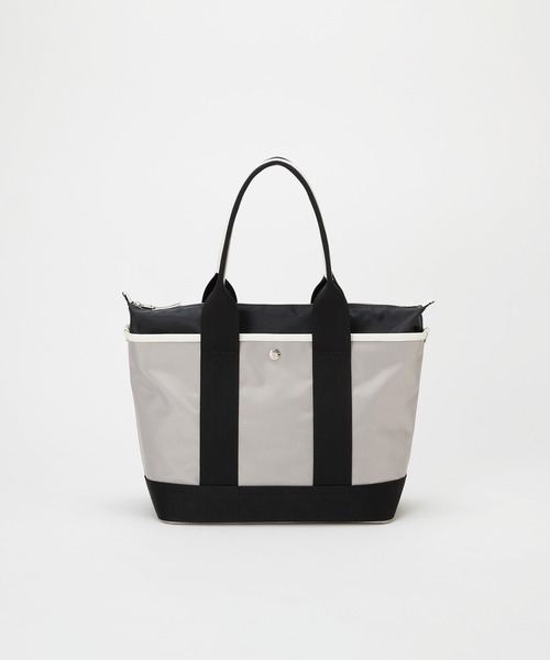 Breath TOPKAPI（ブレストプカピ）の「【Breath TOPKAPI sis】【WEB限定】ナイロン ロングハンドル トートバッグ A4 / 軽量 / 肩掛け / SCOTCH GRAIN スコッチグレイン（トートバッグ・レディース・クリーム/グレイッシュベージュ/ブラック・FREE）」の18枚目の写真