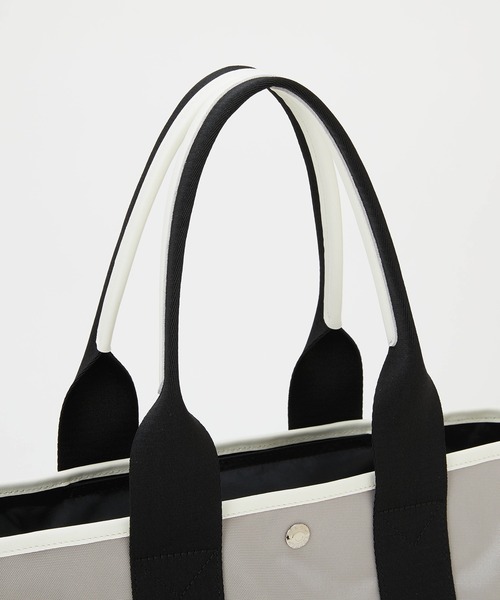 Breath TOPKAPI（ブレストプカピ）の「【Breath TOPKAPI sis】【WEB限定】ナイロン ロングハンドル トートバッグ A4 / 軽量 / 肩掛け / SCOTCH GRAIN スコッチグレイン（トートバッグ・レディース・クリーム/グレイッシュベージュ/ブラック・FREE）」の17枚目の写真