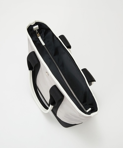Breath TOPKAPI（ブレストプカピ）の「【Breath TOPKAPI sis】【WEB限定】ナイロン ロングハンドル トートバッグ A4 / 軽量 / 肩掛け / SCOTCH GRAIN スコッチグレイン（トートバッグ・レディース・クリーム/グレイッシュベージュ/ブラック・FREE）」の15枚目の写真