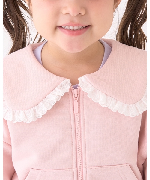 Lycee mine(リセマイン)の「【Lycee mine バレエシリーズ】【セットアップ可】セーラーカラーフルジップスウェット【子供服】【キッズ】【女の子】(パーカー・キッズ・アイボリー/ベビーピンク/ブラック/ライトブルー/トップグレー/クリーム/バイオレット・110cm/130cm/120cm/140cm/150cm/100cm)」の8枚目の写真