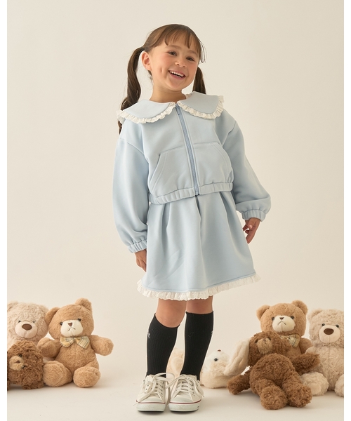 Lycee mine(リセマイン)の「【Lycee mine バレエシリーズ】【セットアップ可】セーラーカラーフルジップスウェット【子供服】【キッズ】【女の子】(パーカー・キッズ・アイボリー/ベビーピンク/ブラック/ライトブルー/トップグレー/クリーム/バイオレット・110cm/130cm/120cm/140cm/150cm/100cm)」の10枚目の写真