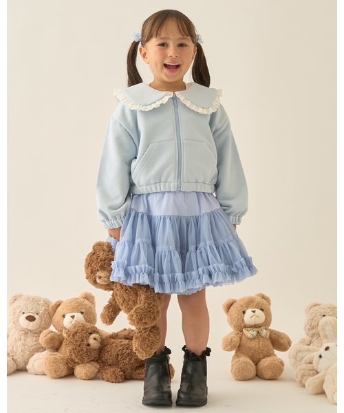 Lycee mine(リセマイン)の「【Lycee mine バレエシリーズ】【セットアップ可】セーラーカラーフルジップスウェット【子供服】【キッズ】【女の子】(パーカー・キッズ・アイボリー/ベビーピンク/ブラック/ライトブルー/トップグレー/クリーム/バイオレット・110cm/130cm/120cm/140cm/150cm/100cm)」の12枚目の写真