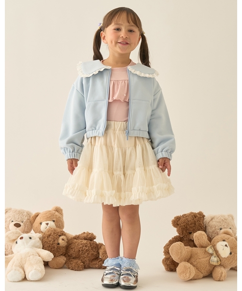 Lycee mine(リセマイン)の「【Lycee mine バレエシリーズ】【セットアップ可】セーラーカラーフルジップスウェット【子供服】【キッズ】【女の子】(パーカー・キッズ・アイボリー/ベビーピンク/ブラック/ライトブルー/トップグレー/クリーム/バイオレット・110cm/130cm/120cm/140cm/150cm/100cm)」の13枚目の写真