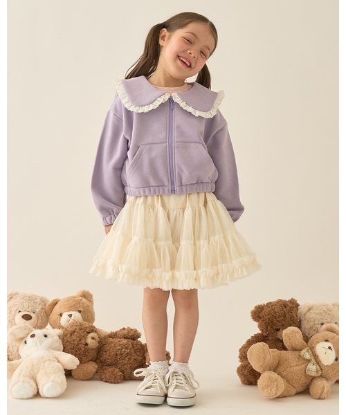 Lycee mine(リセマイン)の「【Lycee mine バレエシリーズ】【セットアップ可】セーラーカラーフルジップスウェット【子供服】【キッズ】【女の子】(パーカー・キッズ・アイボリー/ベビーピンク/ブラック/ライトブルー/トップグレー/クリーム/バイオレット・110cm/130cm/120cm/140cm/150cm/100cm)」の14枚目の写真